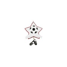 Soccer Star Glitter Personalized Christmas Tree Ornament