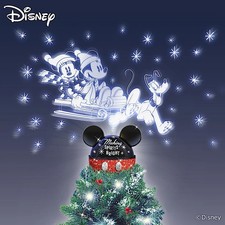 Disney Mickey Mouse Making Spirits Bright Tree Topper Projects Rotating Lights