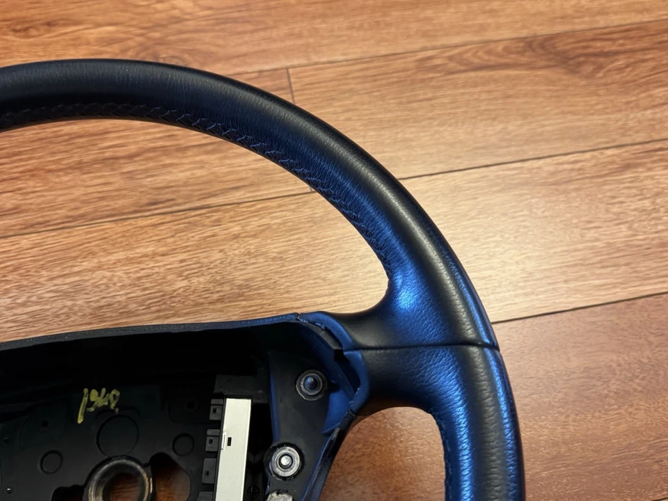 Volante de cuero negro OEM 2007-2009 Mercedes-Benz W211 W219 E350 CLS Foto 4 de 4