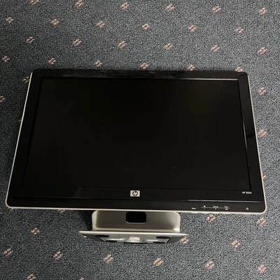 HP 2010i 20 Inch Widescreen LCD Monitor Built-in Speakers DVI VGA WC030A Black - Image 1 of 4