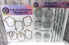 Crafty Meraki BE YOUR OWN KIND OF CUPCAKE Birthday Cake 6x8 Rubber Stamps Dies