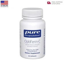 Pure Encapsulations OptiFerin-C Iron Absorption Support 60 Capsules Exp 02-2026