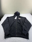 Air Jordan X Levi’s Full Zip Up Hoodie Black Sweatshirt IM6734-010 Sz Sm New Tag