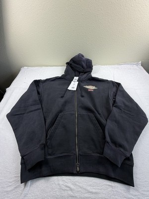 Air Jordan X Levi s Full Zip Up Hoodie Black Sweatshirt IM6734-010 Sz Sm New Tag