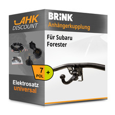 Für Subaru Forester 08- BRINK Anhängerkupplung abnehmbar + 7polig E-Satz NEU