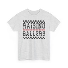 Vintage Raising Ballers Shirt Baseball Mom Dad Proud Parent Game Day Sports