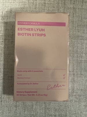 ESTHER FORMULA Biotin Strips 2 boxe 30 ct | Sublingual FastAbsorbing Oral Strip