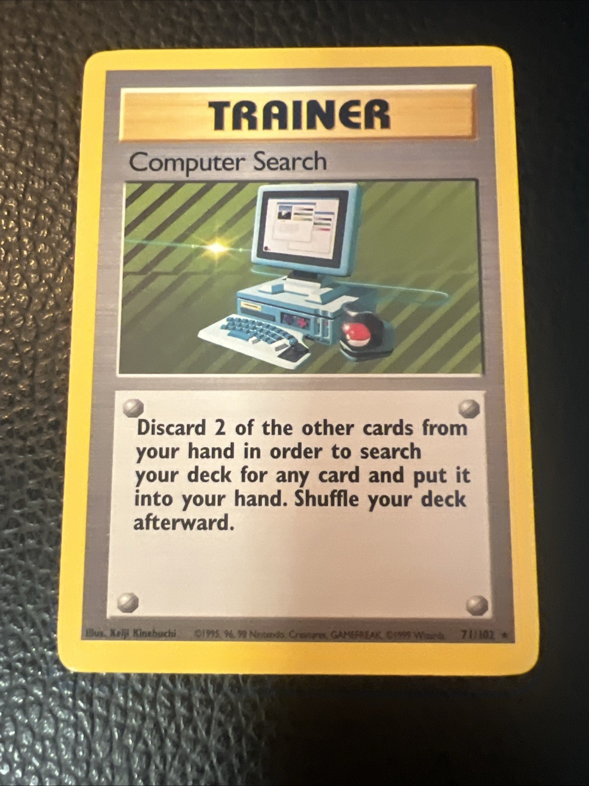 # Computer Search 1999 Base Set 71/102 Pokemon Card WoTC Vintage NM