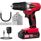 Variable Speed Power Drill for Home DIY - 20V Lithium-ion
