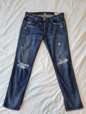 Rag & Bone Dre Low-Rise Slim Boyfriend Jeans Women's Size 30 Denim Color: Harper