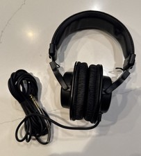Audio-Technica ATH-M30X Black Studio Monitor Headphones Used Working, Pads Crack