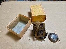 Antique 30hr American German shelf clock movement works and pendulum GOOD