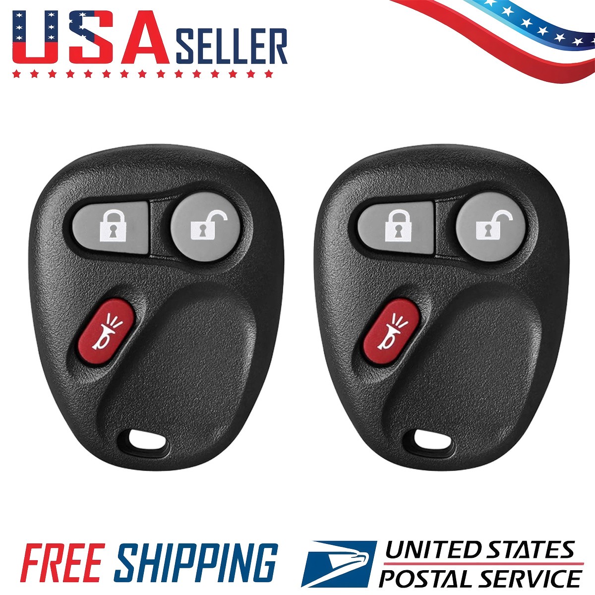 2x Replacement for Chevrolet Silverado 2003 2004 2005 2006 Remote Car Key Free