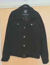 Brave Soul Black Mens Cord Jacket Size XL