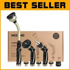 Versatile High Pressure Garden Watering Set with Thumb Control & Spray Patterns