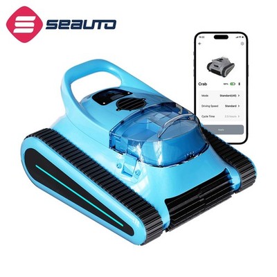 Seauto Robotic Pool Vacuum Cleaner  Wall Climbing /Sonar Navigation /App Support