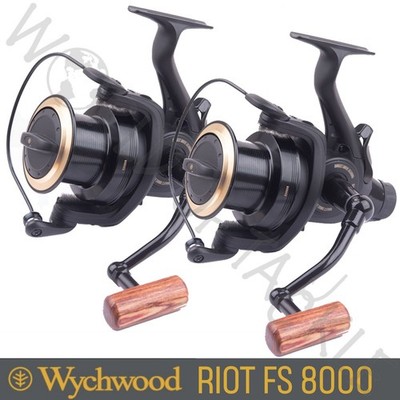Wychwood Riot FS8000 x2 FreeSpool Karpfen Friedfisch Angelrolle FS