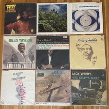 JAZZ - 9 LP Lot Jimmy Smith Eddie Harris Sonny Stitt Bola Sete Gene Krupa VG+