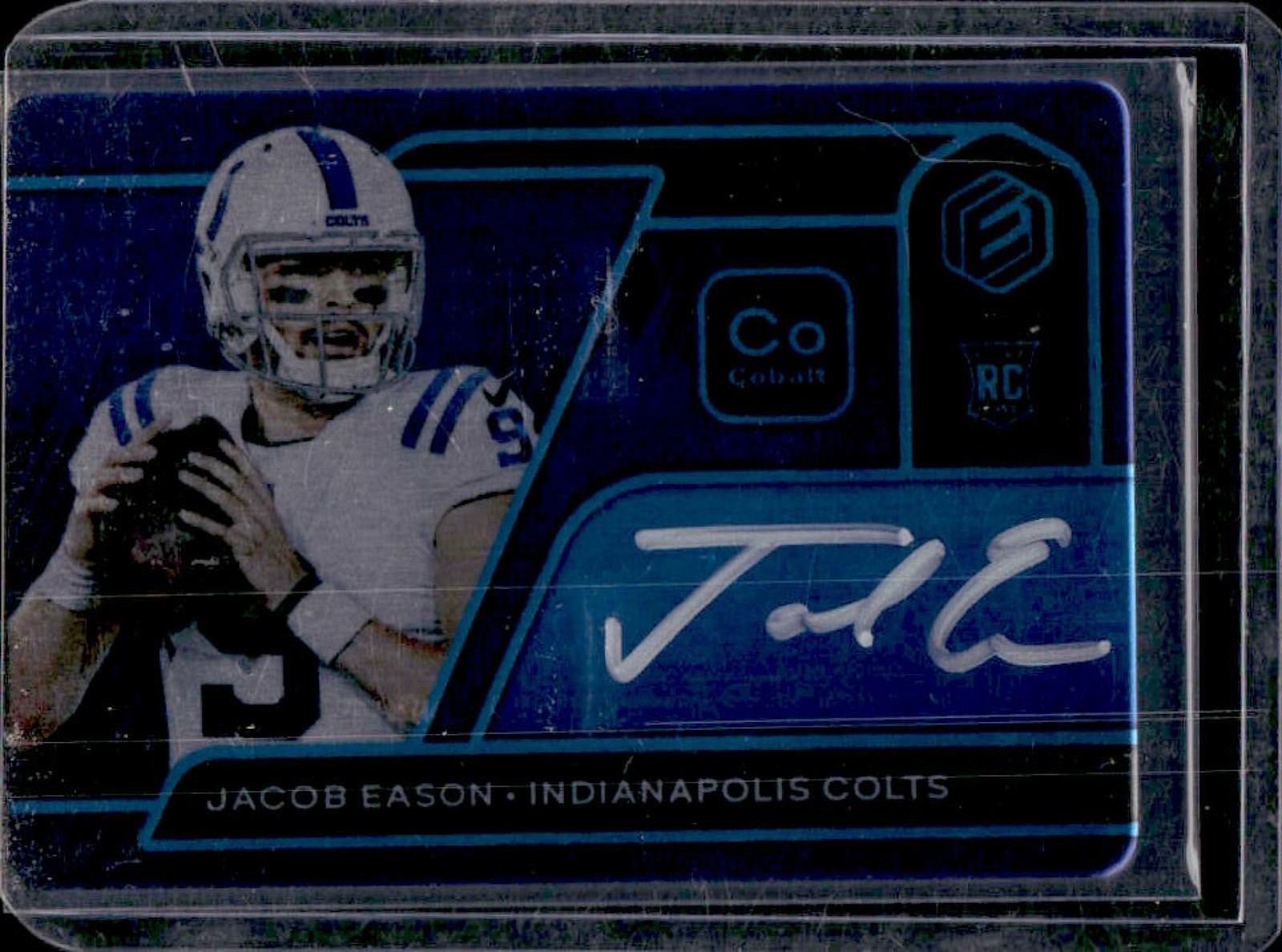 Jacob Eason Panini Elements #129 Signature-Cobalt