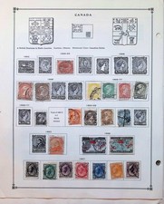 Canada Collection On Scott Album Pages 1852-1939