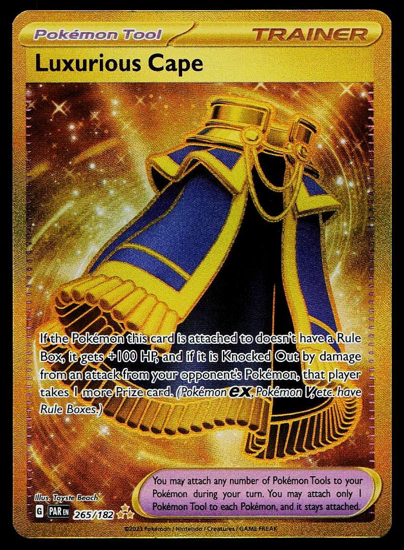 Pokemon Card Paradox Rift Luxurious Cape 265/182 Hyper Rare