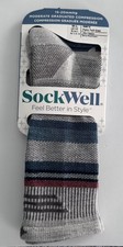 Sockwell Mens Parks Twill Crew Compression Socks M-L 15-20mmHg Hiking Outdoor Wo