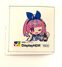 1 Pc Anime Ayame Character Computer Sticker Label Logo Decal Display HDR 1600
