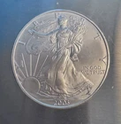 2003 BU American Eagle Authentic .999 Pure, Fine 1 oz. Silver Dollar