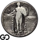 1927-S Standing Liberty Quarter, VG Better Date San Francisco Issue
