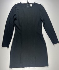 J.CREW Zip Ponte Mid Length Dress Black Women’s Size 6