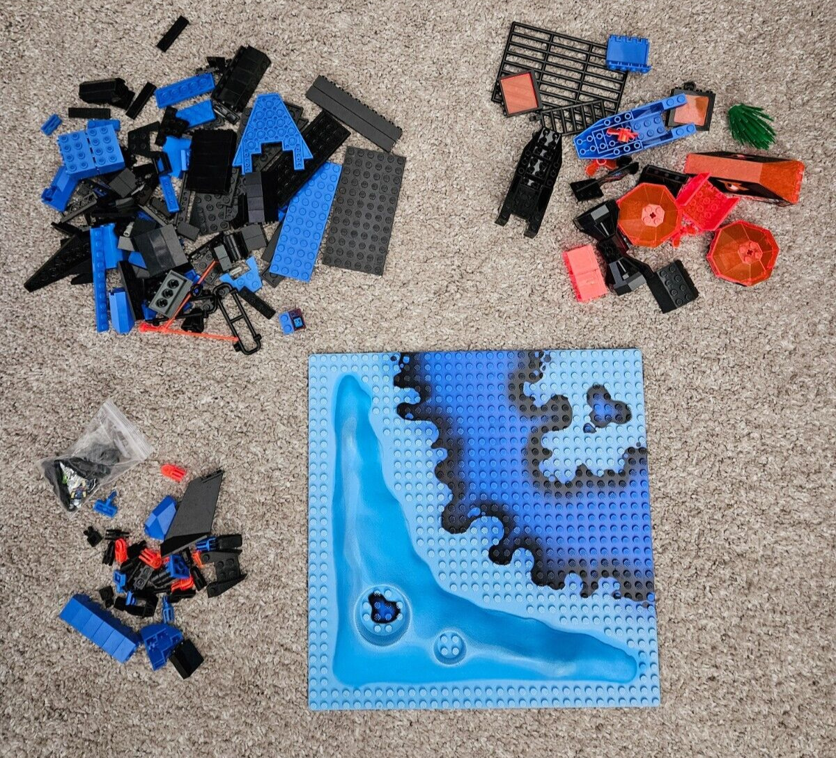 Lego 6190 Shark's Crystal Cave/Aqua Shark Sea Wolf incomplete/about 80% complete