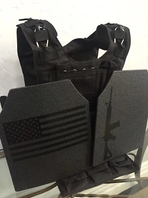 SAFARILAND Tactical bulletproof vest LVL lll AR500 body armor Plates FREE Soft Inserts 3A