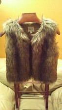 Ladies Faux Fur Vest- Cherokee- Xl