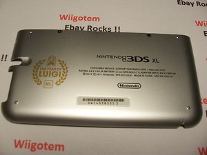 Scratched Nintendo 3ds Xl Bottom Battery Cover Silver Shell Repair Part Ebay