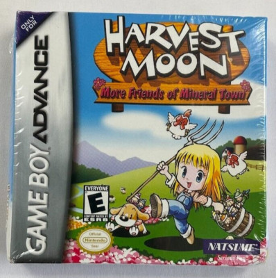 Harvest Moon More Friends of Mineral Town Nintendo Game Boy Advance 2005 GBA NEW