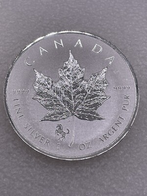 カナダ リバースプルーフ　レア品　メイプルリーフ銀貨　正規品　1オンス　2014 2014 1 oz Silver Canadian Maple Leaf Horse Privy Reverse Proof