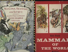 two book lot: Mammals of the World PLUS bio of naturalist Georg Wilhelm Steller