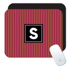 Gift Mousepad : Stripes Purple Pink Black Home Decor Modern Pattern Abstract