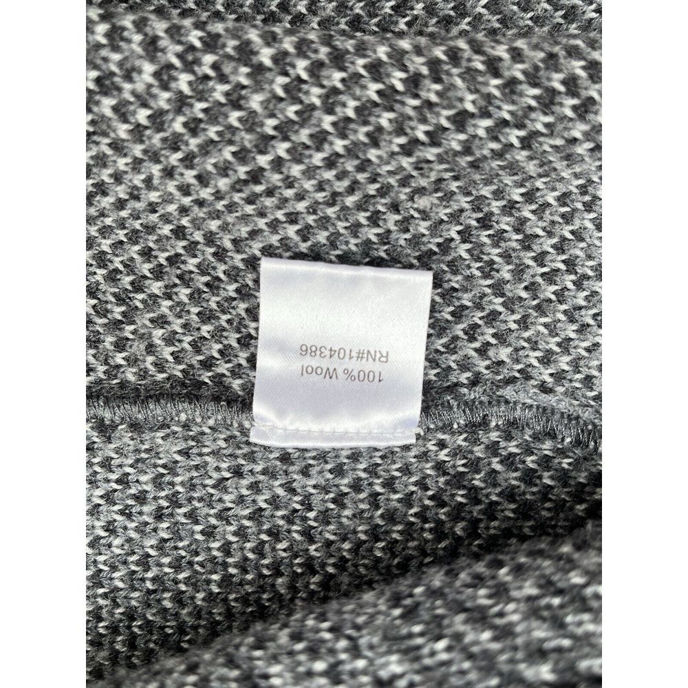 Garnet Hill Patchwork Sweater 100% Wool Cardigan … - image 7