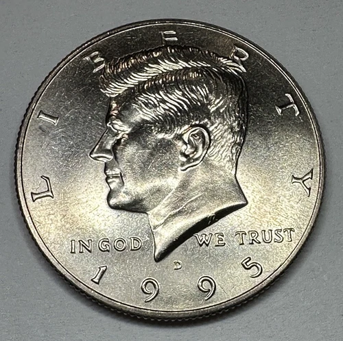 1995-D Kennedy Half Dollar 50cent Piece Uncirculated Coin from US Mint Set