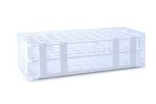 Test Tube Rack, Plastic, 20mm, 40 Holes, White, Karter Scientific 207M2 (Single)