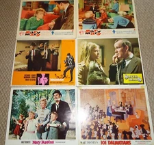 HUGE 56 Eclectic Lobby Card LOT 1950s -1980 Cowboy DETECTIVE Suspense DISNEY  !
