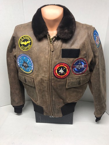 US WINGS LEATHER TOP GUN BOMBER FLIGHT 