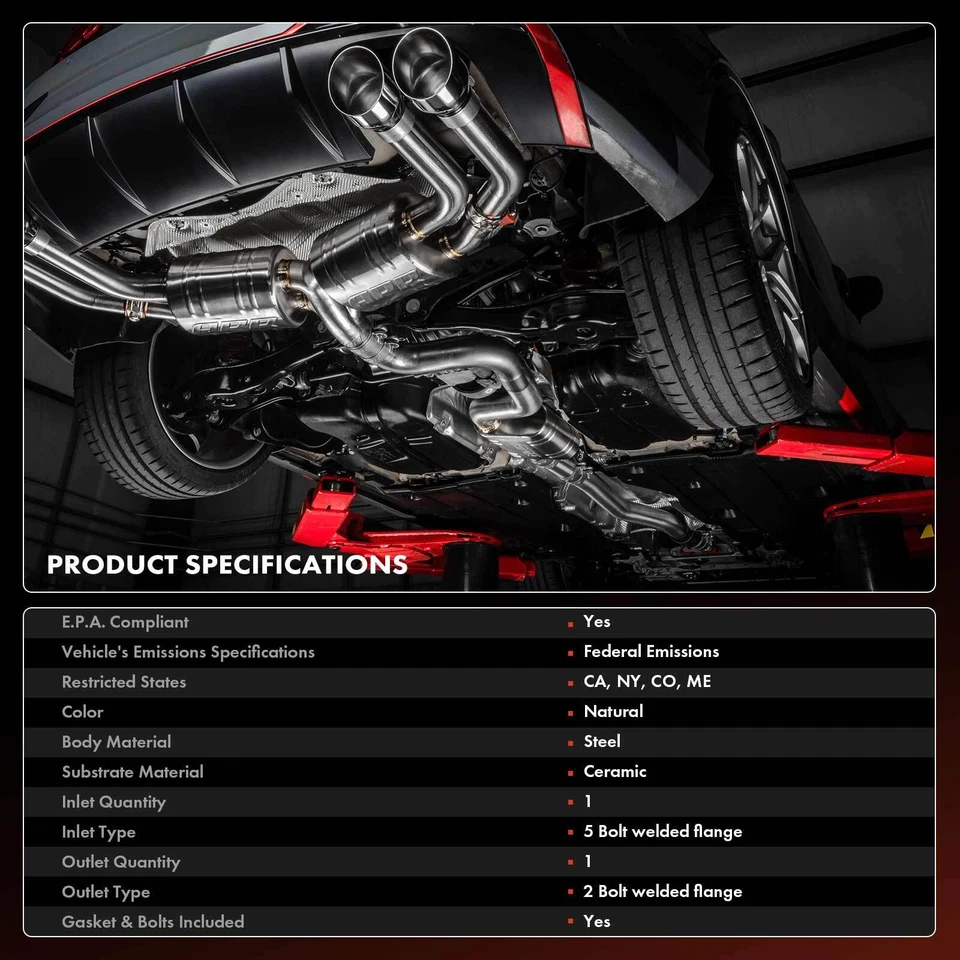 Convertidor catalítico para Hyundai Elantra 2011-2016 cupé Elantra 2013 Kia Forte Foto 3 de 4