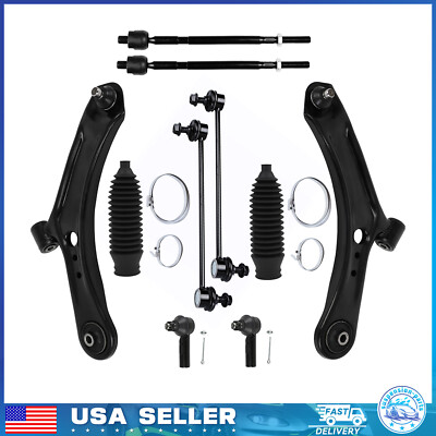 For 2007-2013 Suzuki SX4 Front Lower Control Arm Sway Bar Tie Rod End Suspension
