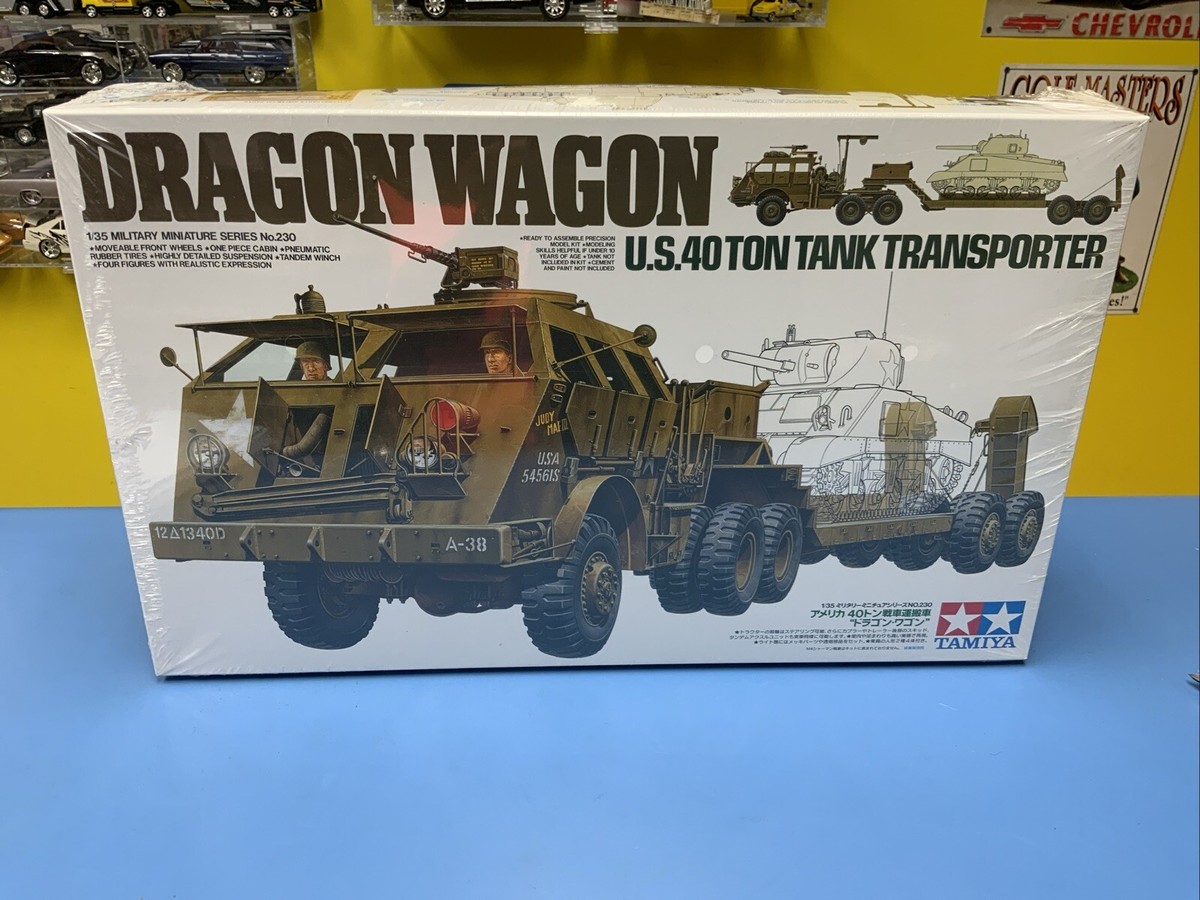TAMIYA ドラゴンワゴン U.S. 40トン タンクトランスポーター TAMIYA DRAGON WAGON U.S. 40 TON TANK TRANSPORTER 