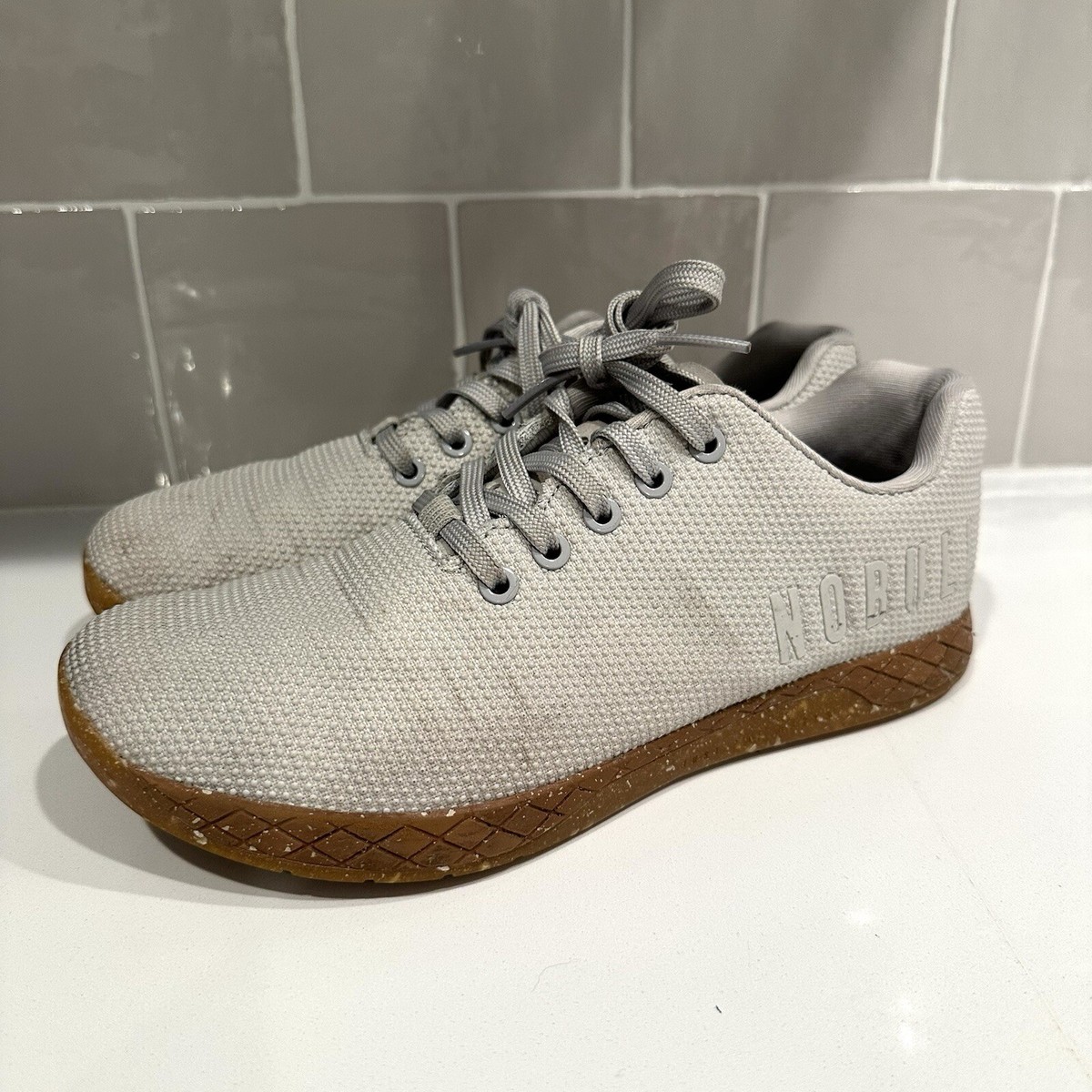 Nobull Project Superfabric Light Gray Trainer Shoes Size 8  display picture 1