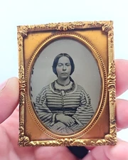 Ambrotype Antique Photo of Mary Katherine Hale Blood (1813-1886) - Pepperell, MA