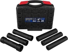 1/2 Inch Drive Impact Socket Set Extended Length Heavy Duty Extra-Deep Length