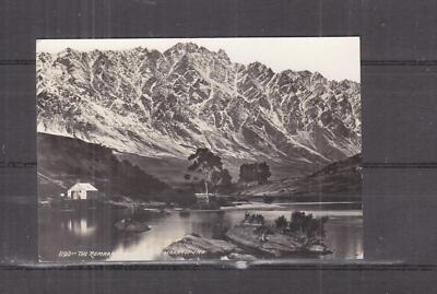 NEW ZEALAND, THE REMARKABLES, LAKE WAKATIPU, c1920 real photo ppc., unused.